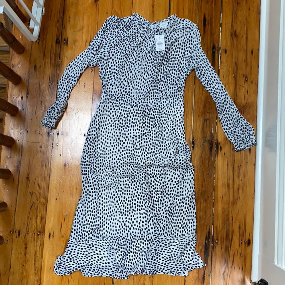 Leopard print midi